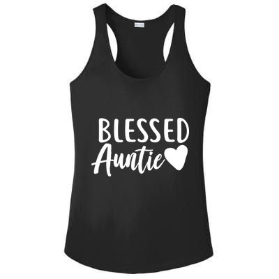 Blessed Auntie Ladies PosiCharge Competitor Racerback Tank