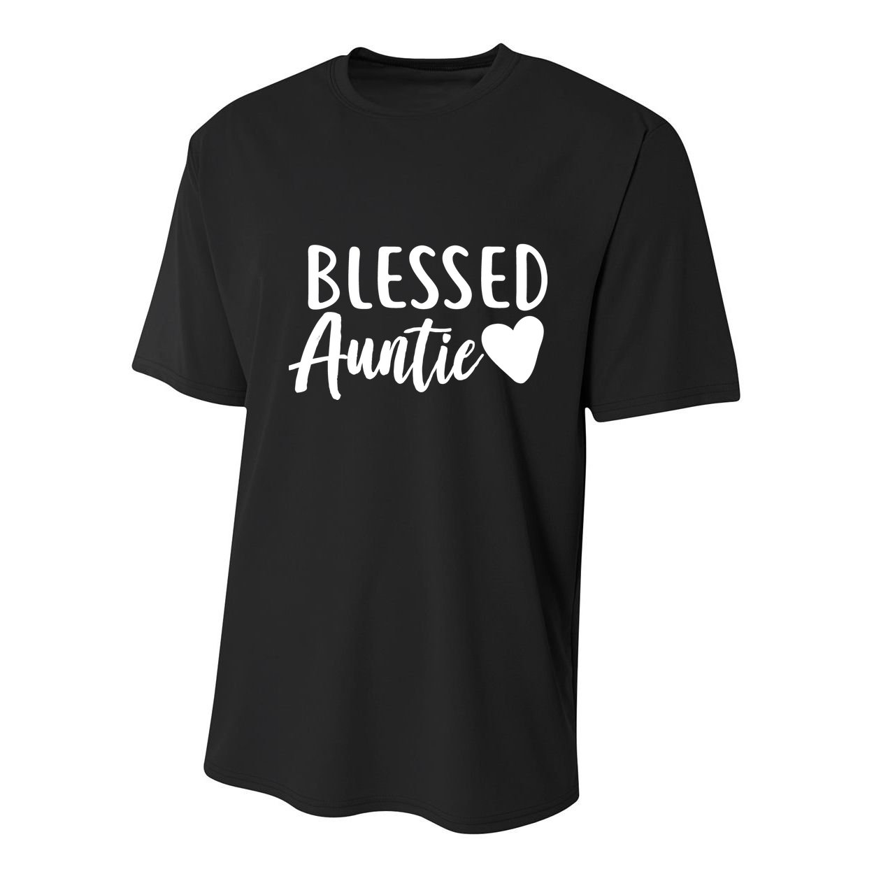 Blessed Auntie Youth Performance Sprint T-Shirt