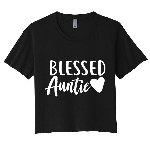 Blessed Auntie Crop Top