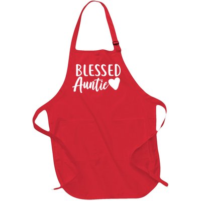 Blessed Auntie Full-Length Apron With Pockets