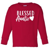 Blessed Auntie Toddler Long Sleeve Shirt