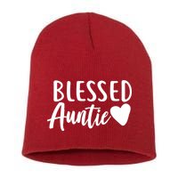 Blessed Auntie Short Acrylic Beanie