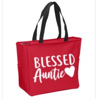 Blessed Auntie Zip Tote Bag