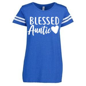 Blessed Auntie Enza Ladies Jersey Football T-Shirt