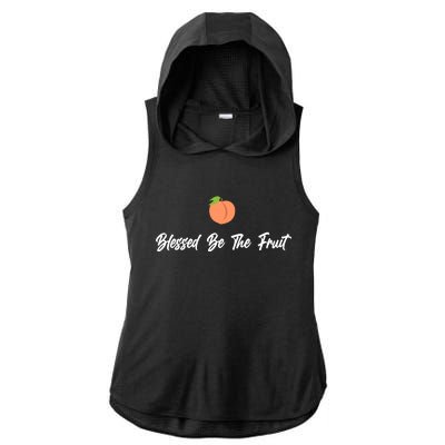 Blessed Be the Fruit Ladies PosiCharge Tri-Blend Wicking Draft Hoodie Tank