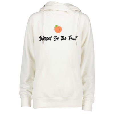 Blessed Be the Fruit Womens Funnel Neck Pullover Hood