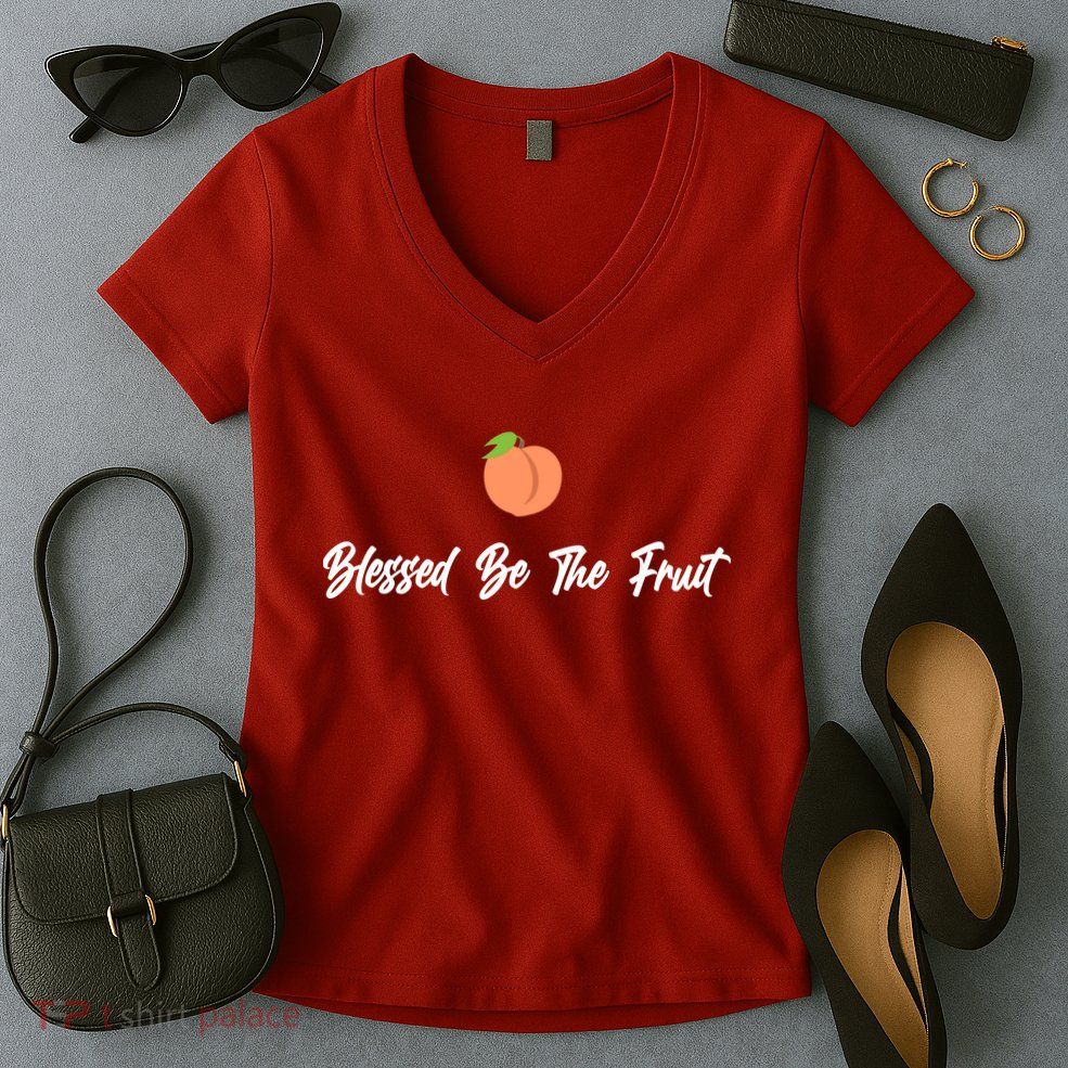 Blessed Be the Fruit Women's V-Neck T-Shirt