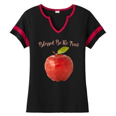 Blessed Be The Fruit Handmaids Tale Ladies Halftime Notch Neck Tee