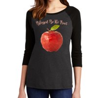 Blessed Be The Fruit Handmaids Tale Women's Tri-Blend 3/4-Sleeve Raglan Shirt
