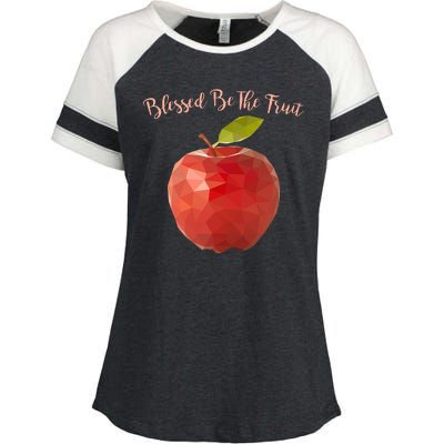 Blessed Be The Fruit Handmaids Tale Enza Ladies Jersey Colorblock Tee