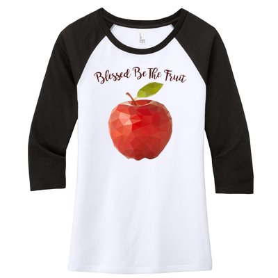 Blessed Be The Fruit Handmaids Tale Women's Tri-Blend 3/4-Sleeve Raglan Shirt