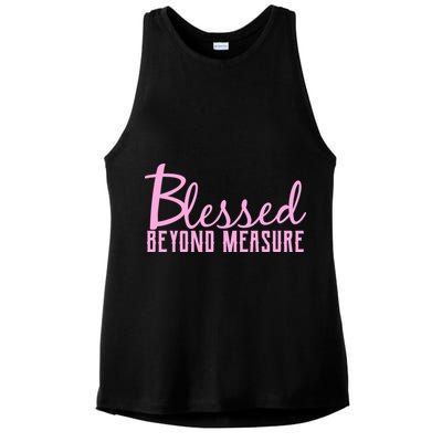 Blessed Beyond Measure Ladies PosiCharge Tri-Blend Wicking Tank