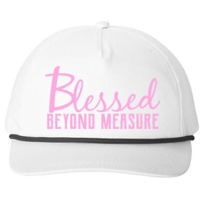 Blessed Beyond Measure Snapback Five-Panel Rope Hat