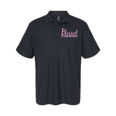 Blessed Beyond Measure Softstyle Adult Sport Polo