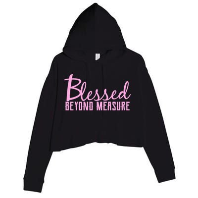 Blessed Beyond Measure Crop Fleece Hoodie