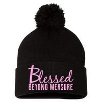 Blessed Beyond Measure Pom Pom 12in Knit Beanie