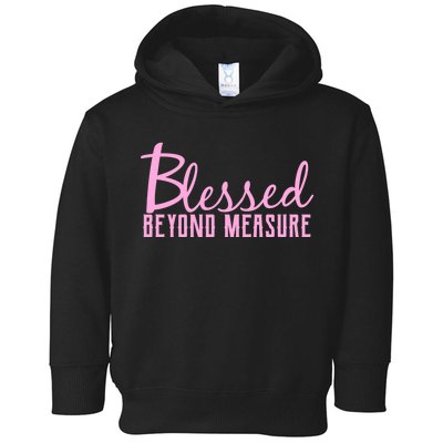 Blessed Beyond Measure Toddler Hoodie