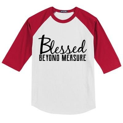 Blessed Beyond Measure Kids Colorblock Raglan Jersey