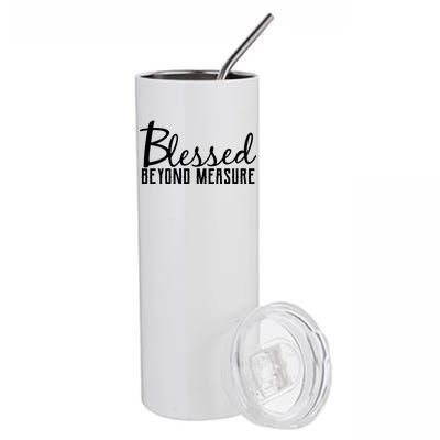 Blessed Beyond Measure Stainless Steel Tumbler