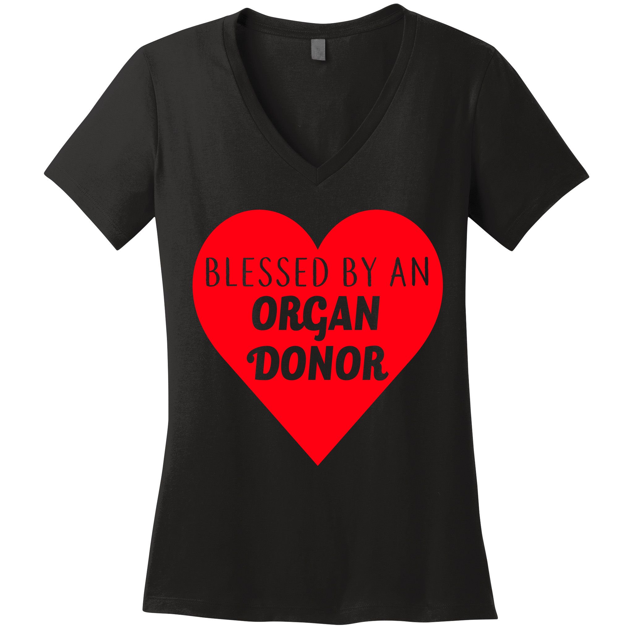 Blessed By An Organ Doner Women's V-Neck T-Shirt