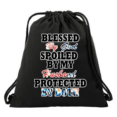 Blessed By God Drawstring Bag