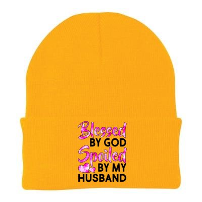 Blessed By God Spoiled By Husband Knit Cap Winter Beanie