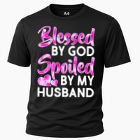 Blessed By God Spoiled By Husband Cooling Performance Crew T-Shirt
