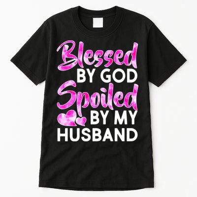 Blessed By God Spoiled By Husband Tall T-Shirt