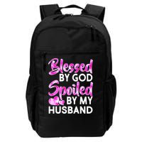 Blessed By God Spoiled By Husband Backpack