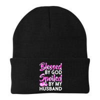 Blessed By God Spoiled By Husband Beanie