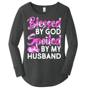 Blessed By God Spoiled By Husband Women's Perfect Tri Tunic Long Sleeve Shirt