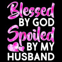 Blessed By God Spoiled By Husband 16 in Basic Backpack