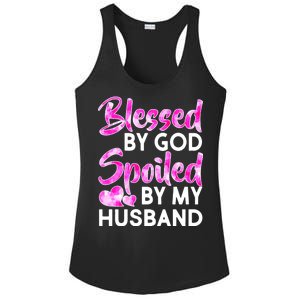 Blessed By God Spoiled By Husband Ladies PosiCharge Competitor Racerback Tank