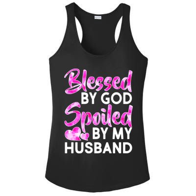 Blessed By God Spoiled By Husband Ladies PosiCharge Competitor Racerback Tank