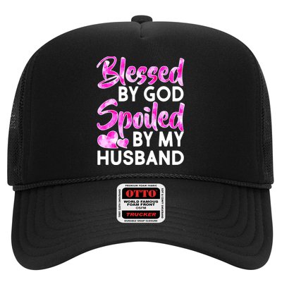 Blessed By God Spoiled By Husband Trucker Hat