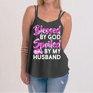 Blessed By God Spoiled By Husband Women's Strappy Tank