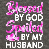 Blessed By God Spoiled By Husband Cotton Canvas Backpack