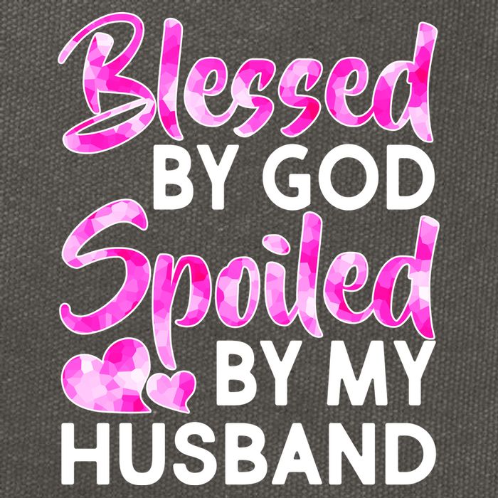 Blessed By God Spoiled By Husband Cotton Canvas Backpack