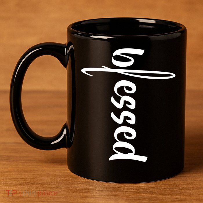 Blessed Cross 11oz C Handle Ceramic Mug