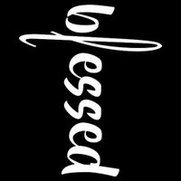 Blessed Cross Cropped Pullover Crew