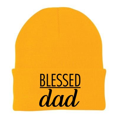 Blessed Dad Knit Cap Winter Beanie