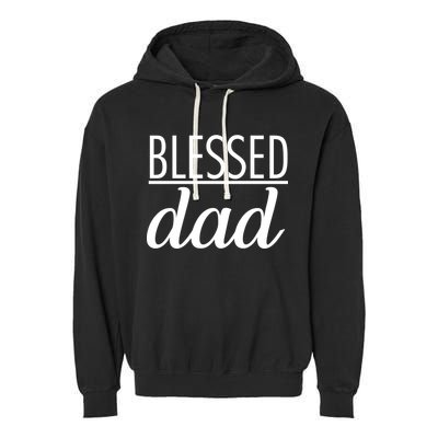 Blessed Dad Garment-Dyed Fleece Hoodie