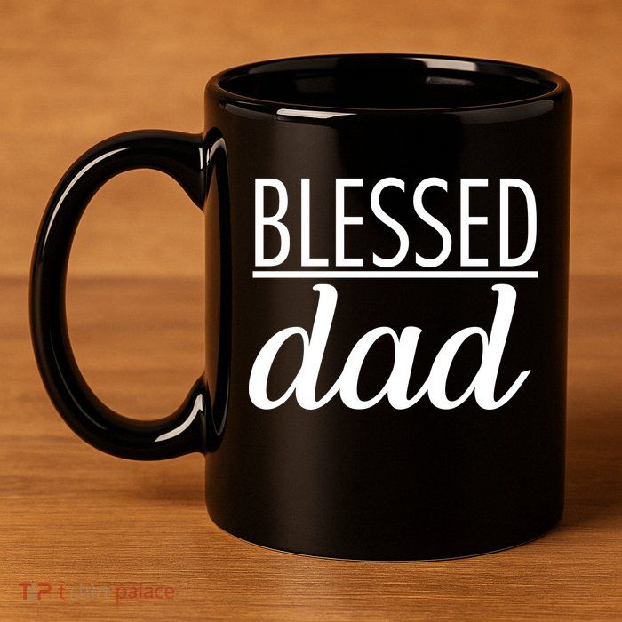 Blessed Dad 11oz C Handle Ceramic Mug
