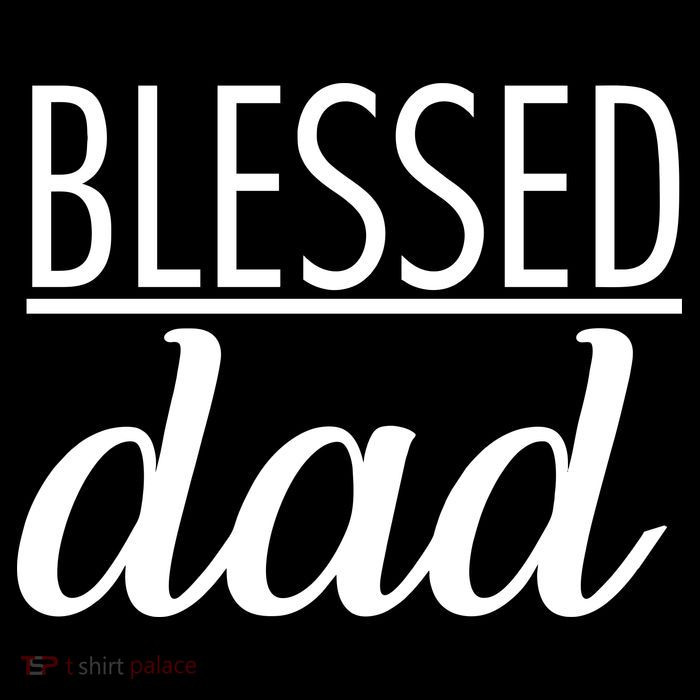 Blessed Dad Drawstring Bag