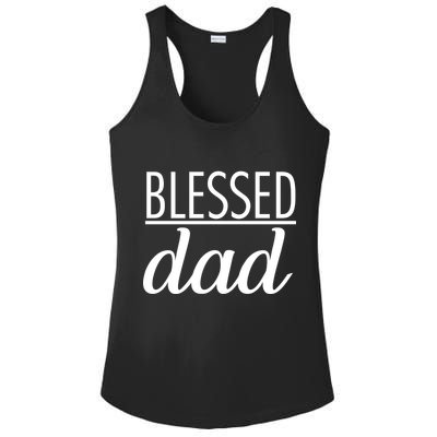 Blessed Dad Ladies PosiCharge Competitor Racerback Tank