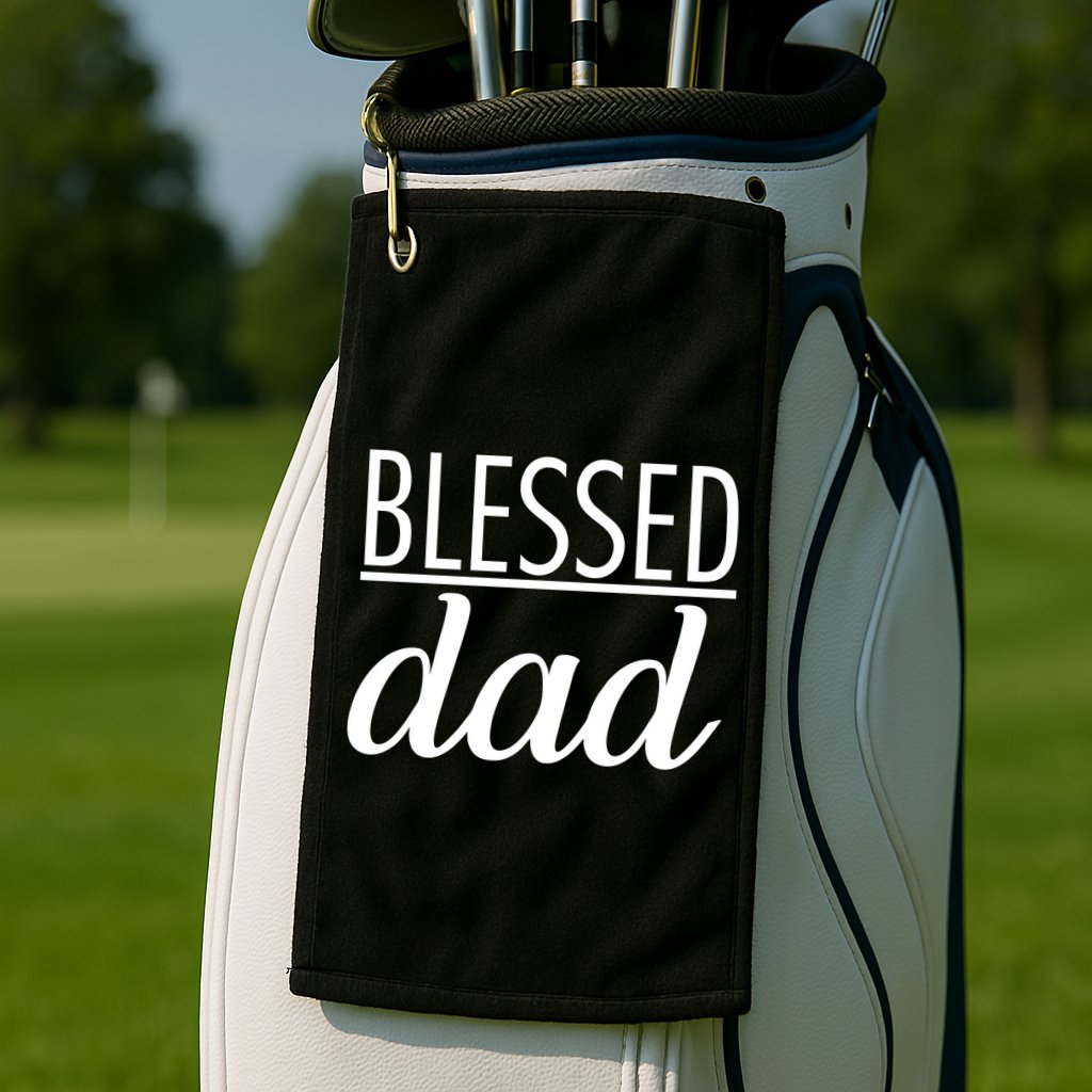 Blessed Dad Golf Towel