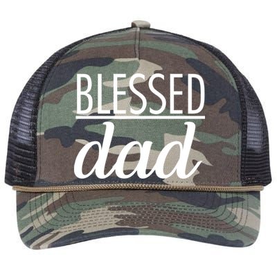 Blessed Dad Retro Rope Trucker Hat Cap