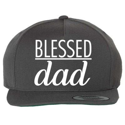 Blessed Dad Wool Snapback Cap