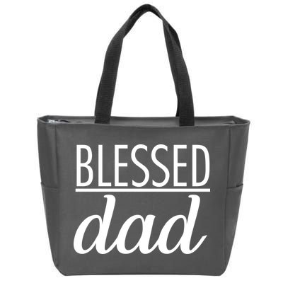 Blessed Dad Zip Tote Bag