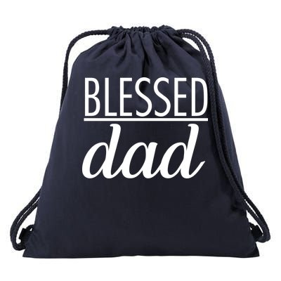 Blessed Dad Drawstring Bag